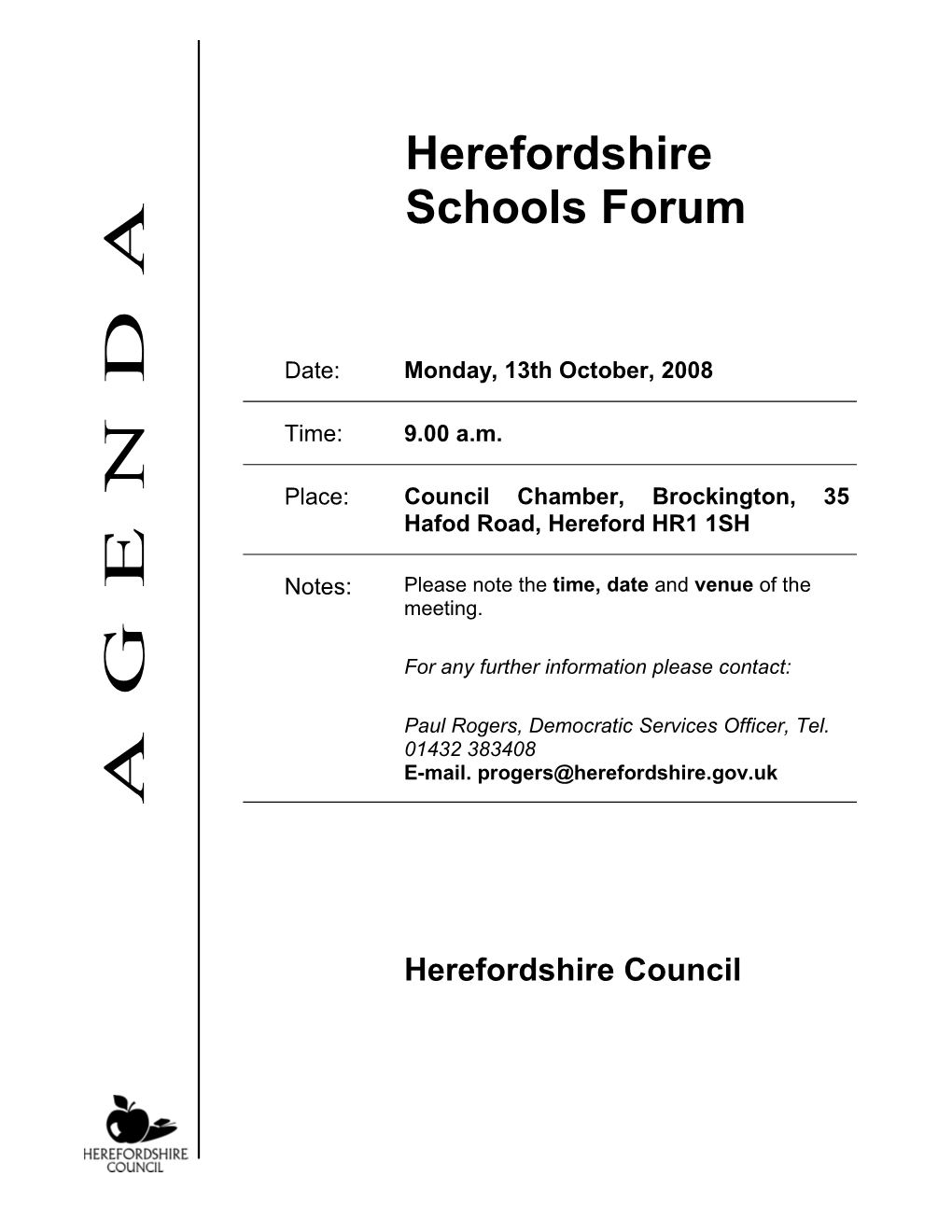 Herefordshire Schools Forum