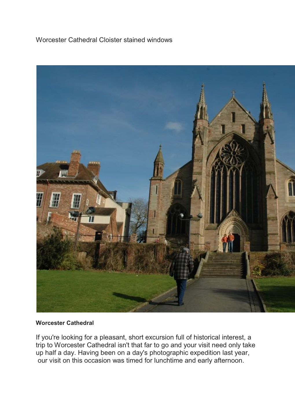 Worcester Cathedral Cloister Stained Windows If You're Looking for A