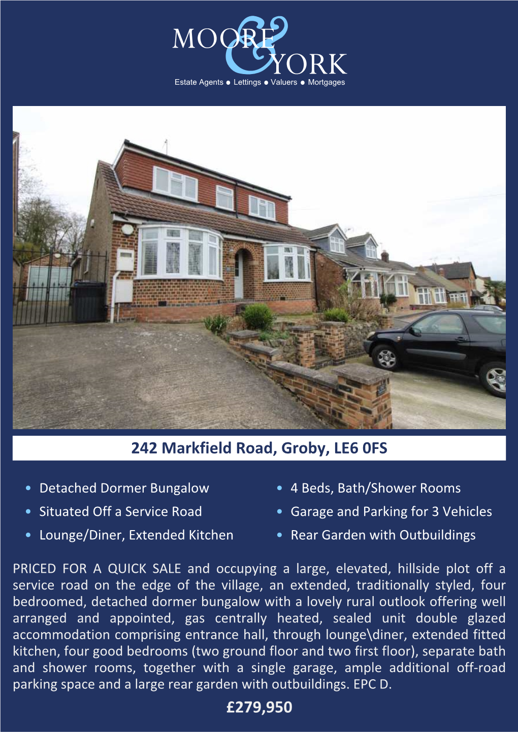 £279,950 242 Markfield Road, Groby, LE6