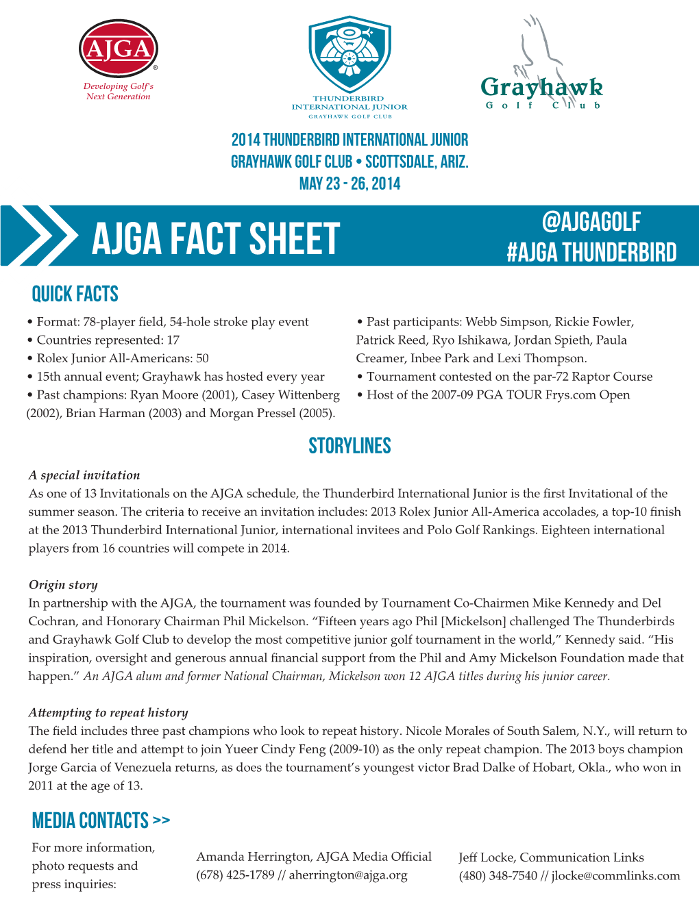 Ajga Fact Sheet