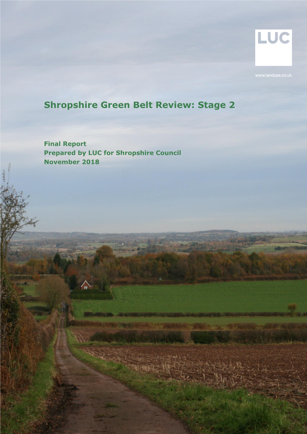 Shropshire Green Belt Review: Stage 2