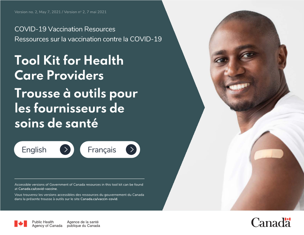 Tool Kit for Health Care Providers Trousse À Outils Pour Les Fournisseurs De Soins De Santé