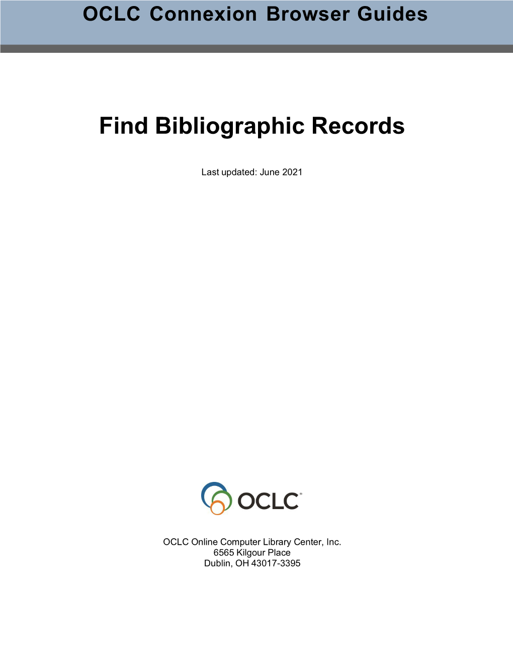 Find Bibliographic Records