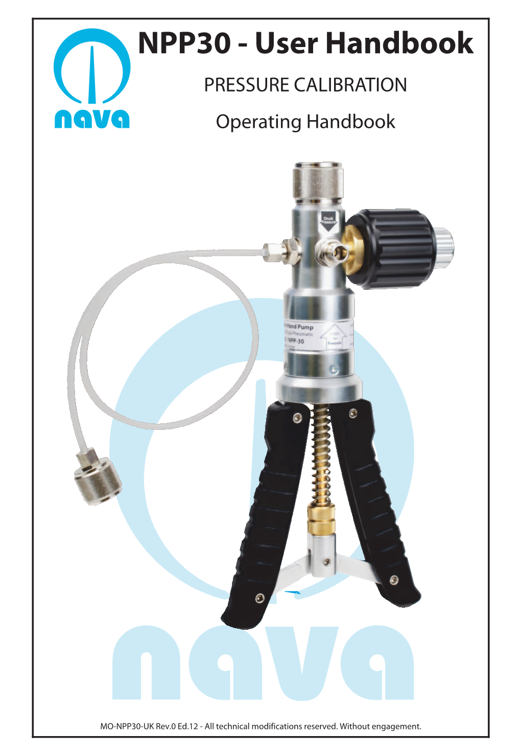 NPP30 - User Handbook PRESSURE CALIBRATION Nava Operating Handbook