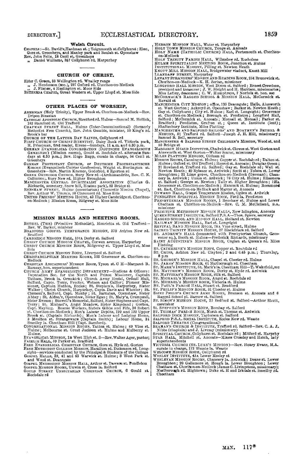 Ecclesiastical Directory. 1859
