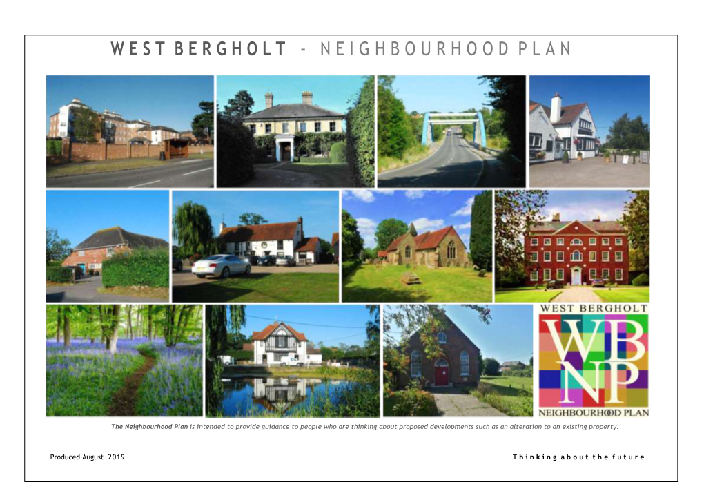 West Bergholt Neighbourhood Plan J U N E 2 0 1 9