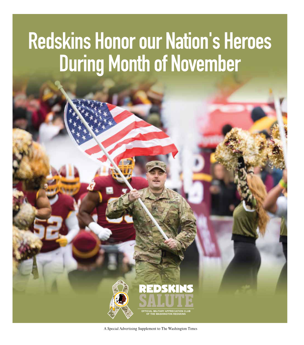 Redskins Honor Our Nation's Heroes During Month of November
