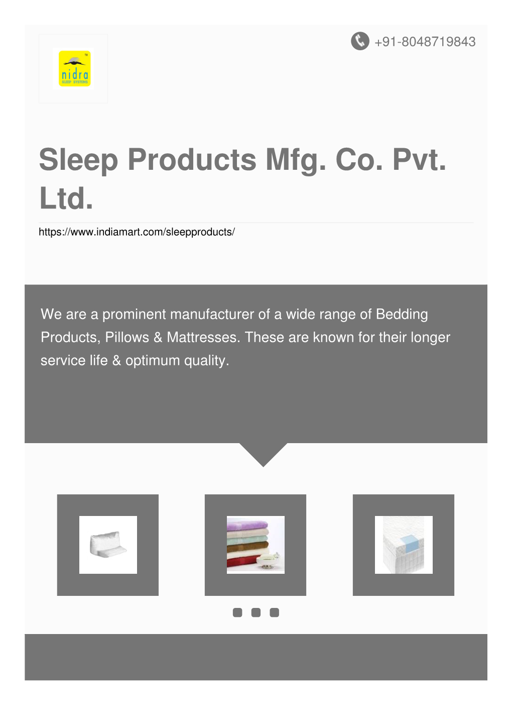 Sleep Products Mfg. Co. Pvt. Ltd