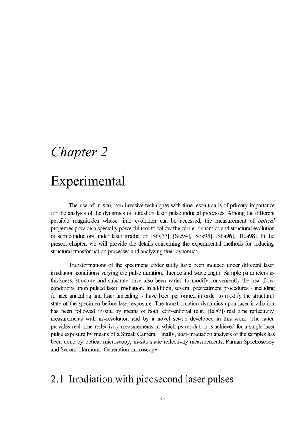 Chapter 2 Experimental