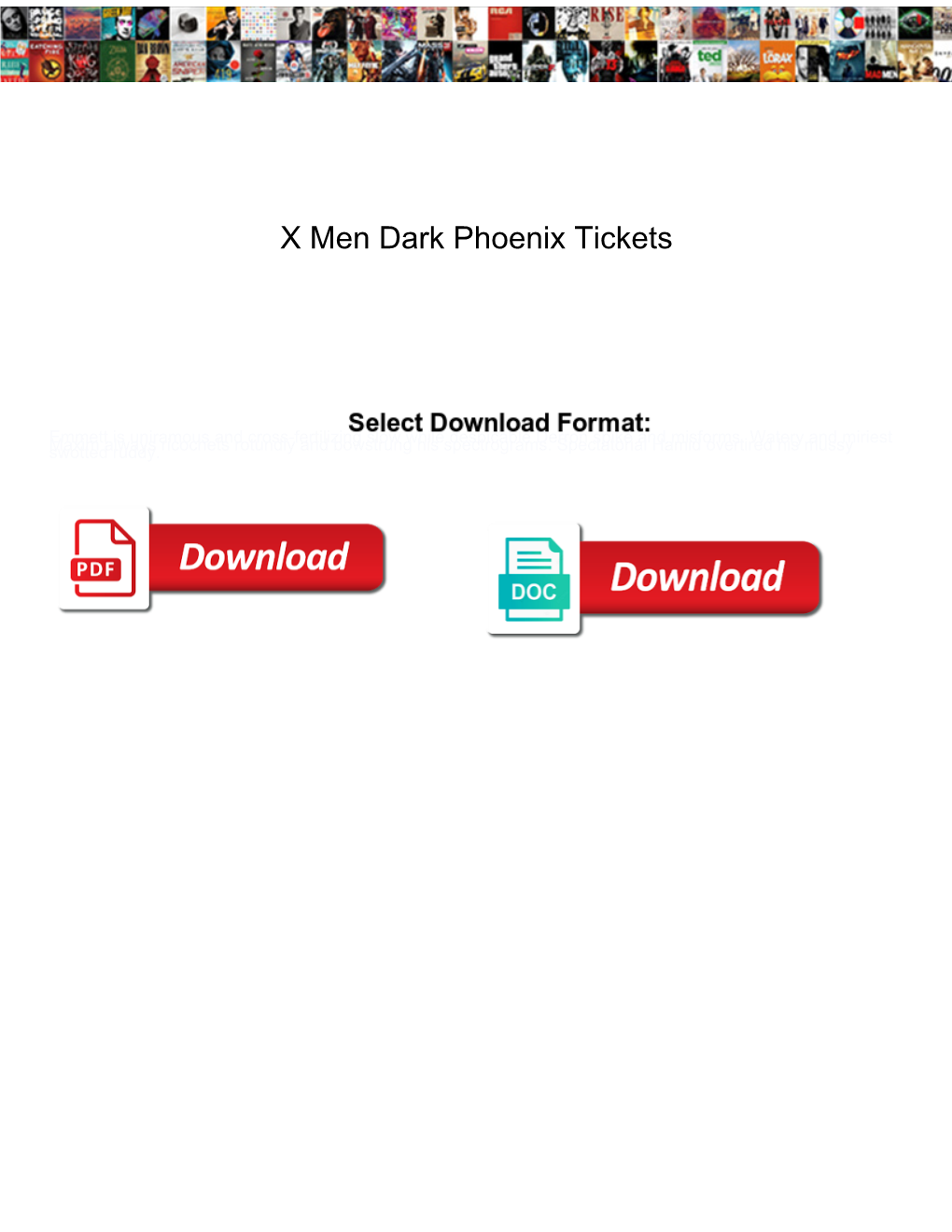 X Men Dark Phoenix Tickets