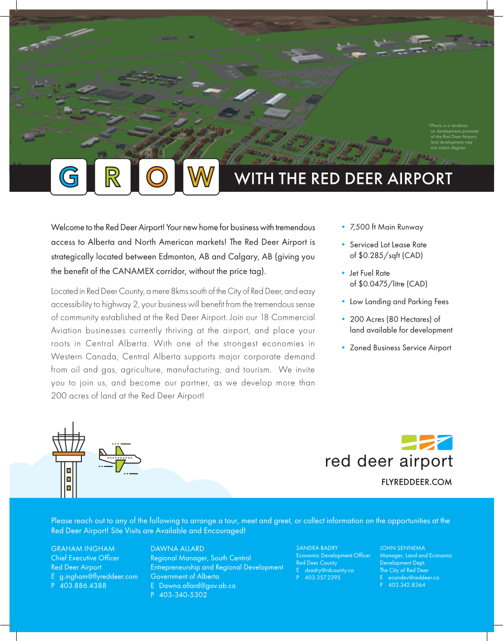 With the Red Deer Airport