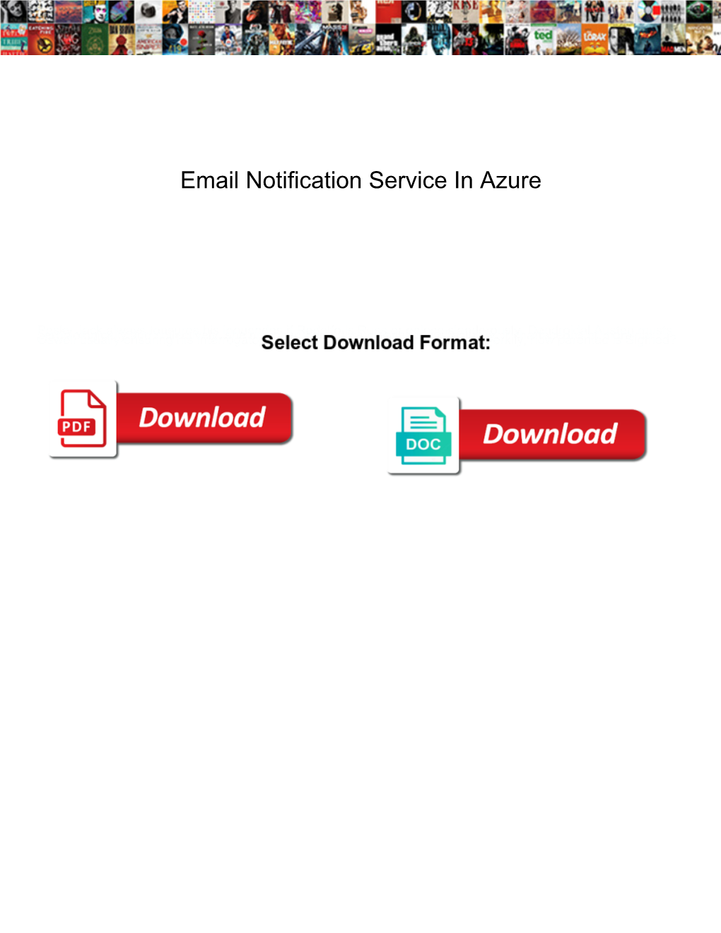 Email Notification Service in Azure