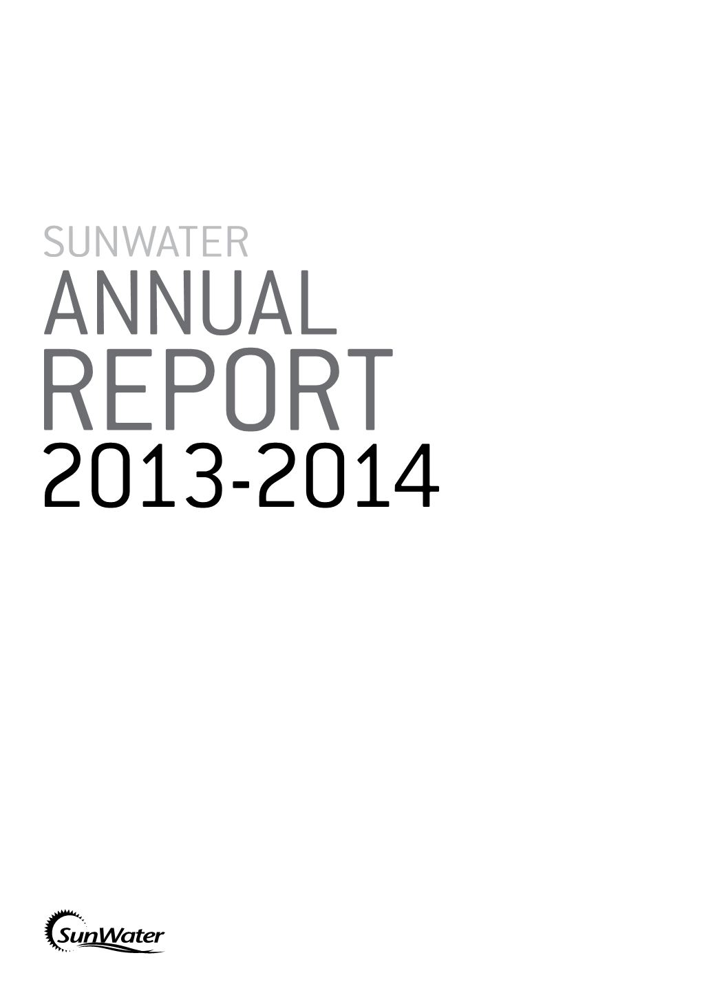 Sunwater Annual Report 2013-2014