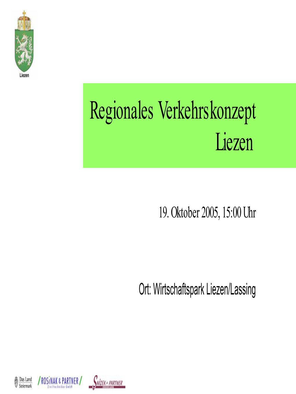 Regionales Verkehrskonzept Liezen