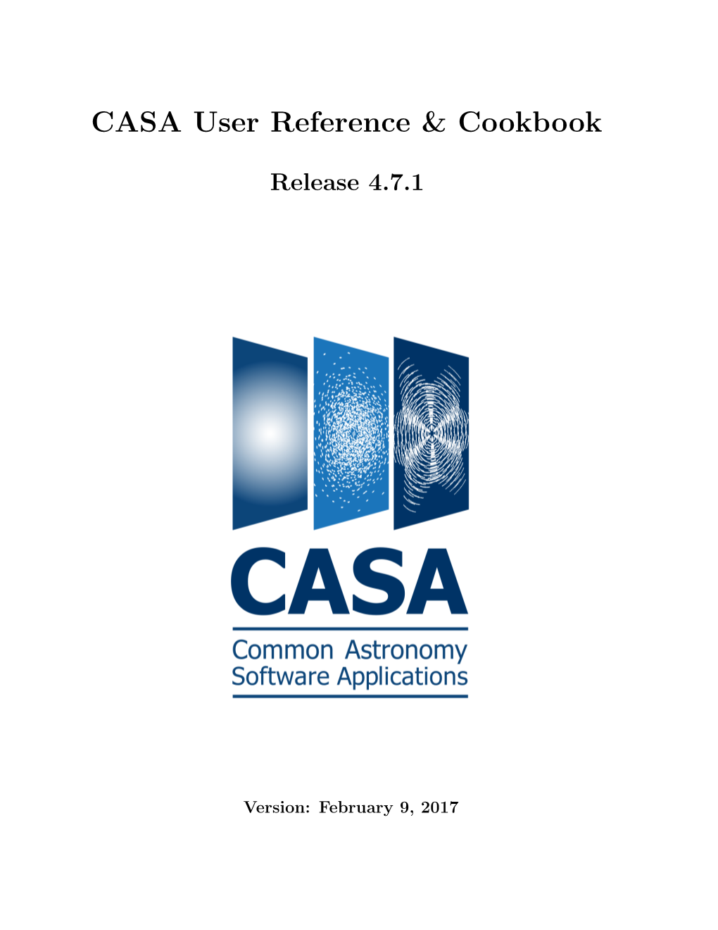 CASA User Reference & Cookbook