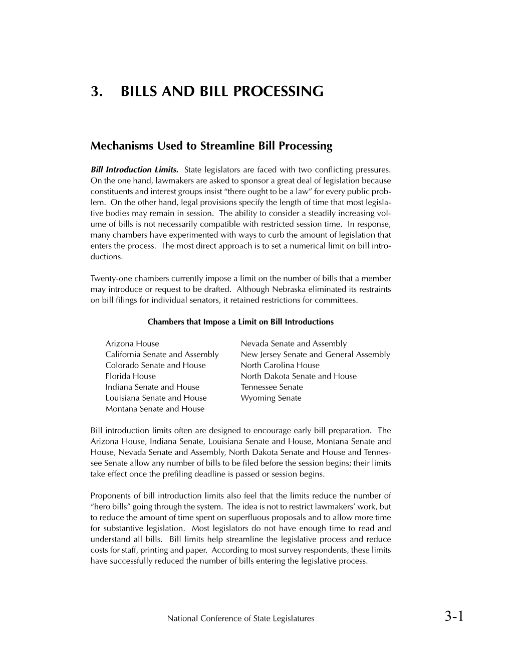 3-1 3. Bills and Bill Processing