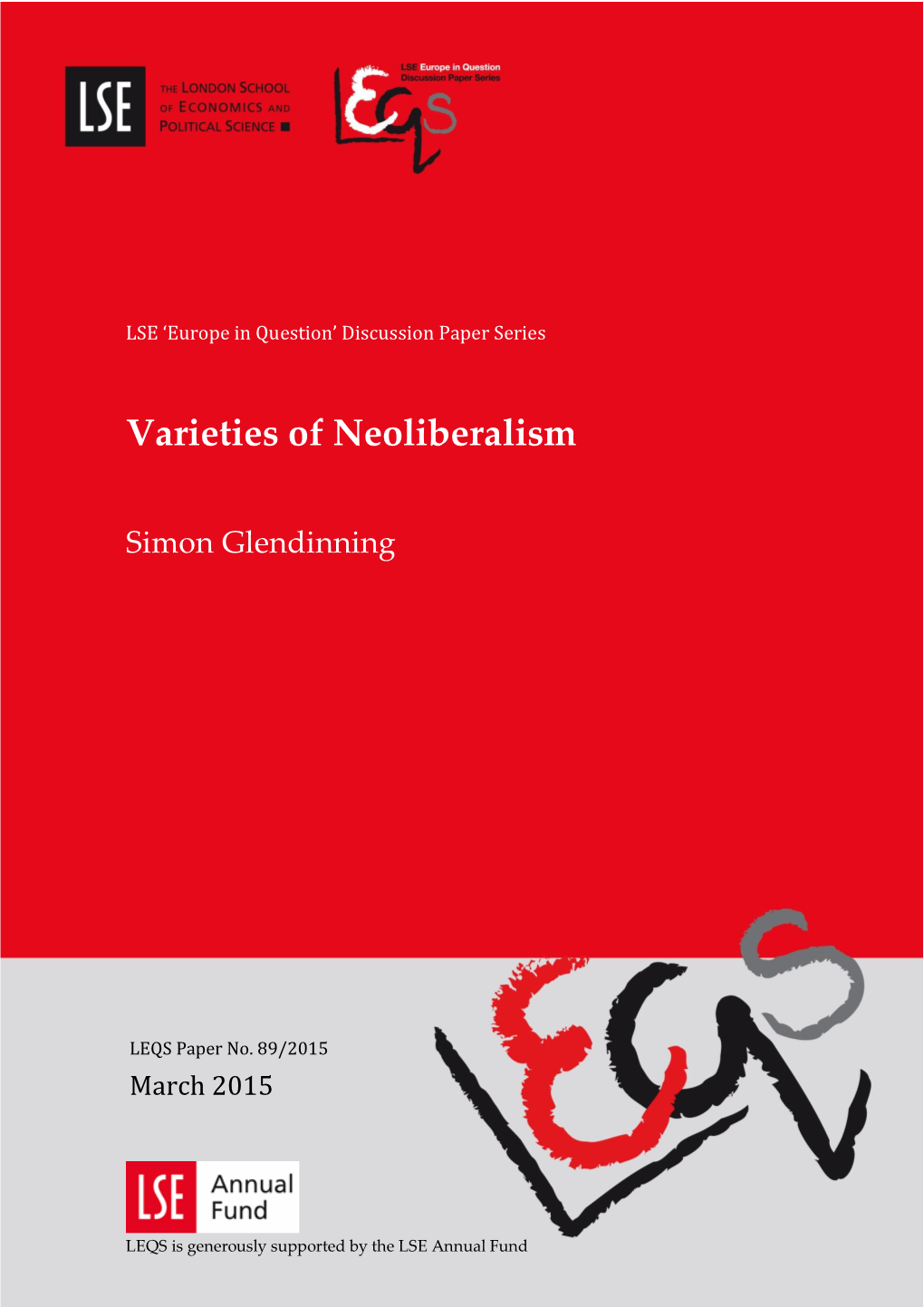 Varieties of Neoliberalism