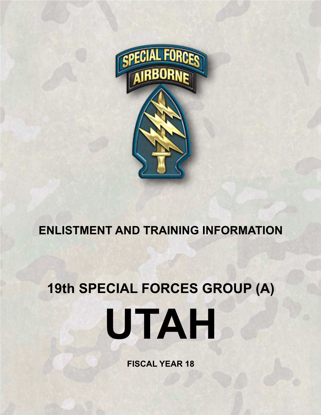 19Th Enlistment and Training Guide FY 18.Pub