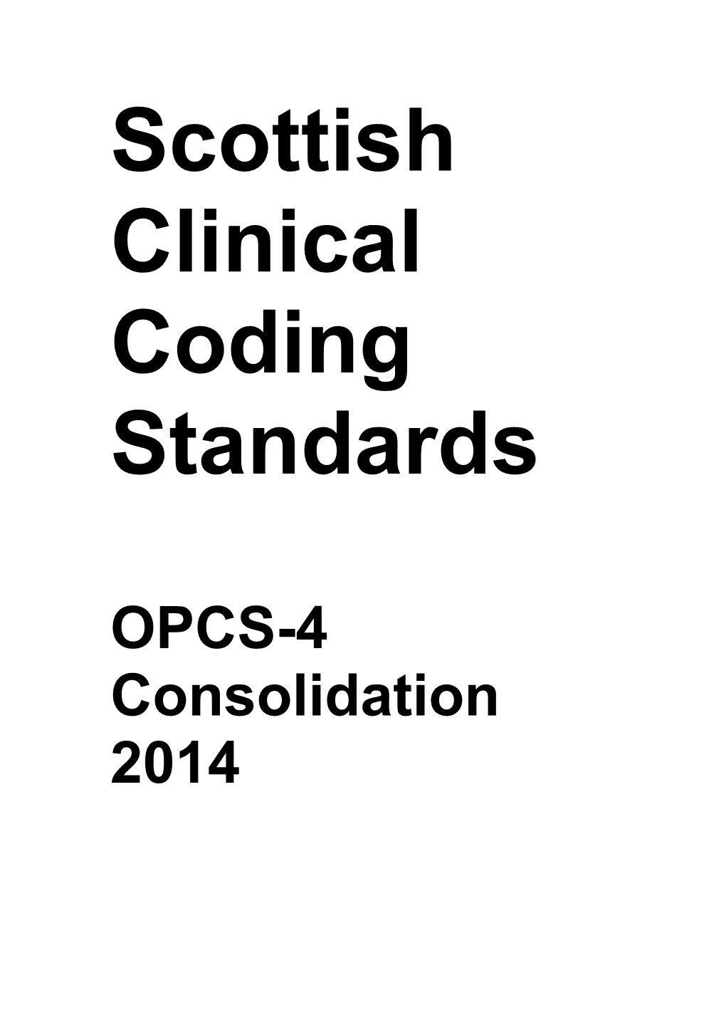 Clinical Coding Guidelines