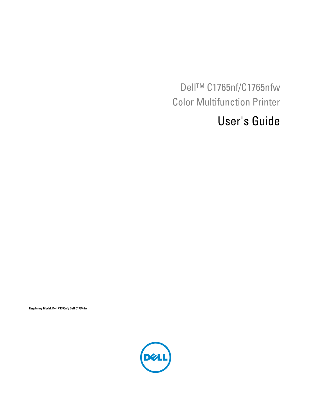 Dell C1765nfw User's Guide