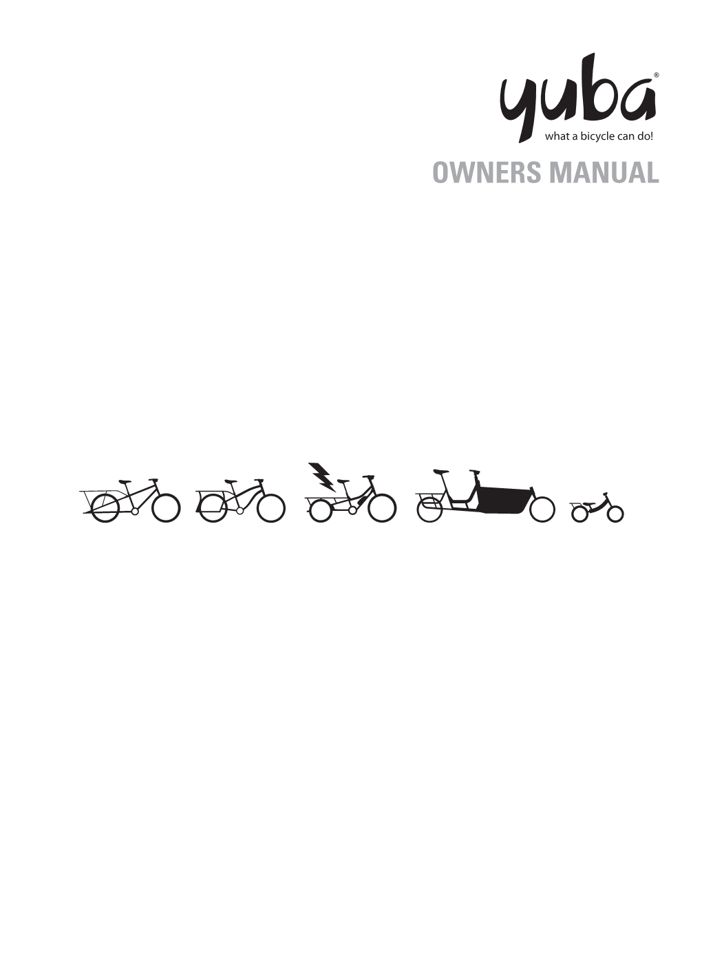 Yuba Bicycle Owner's Manual