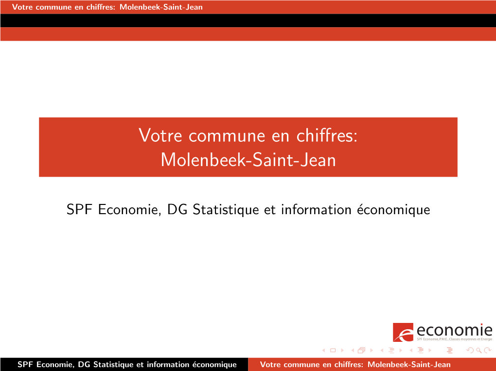 Votre Commune En Chiffres: Molenbeek-Saint-Jean