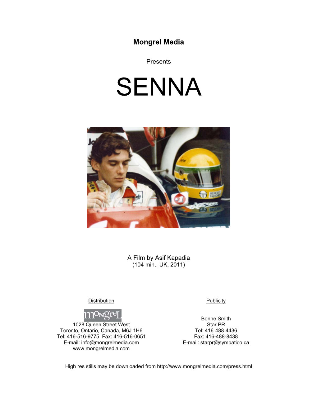 SENNA PRESS NOTES Final