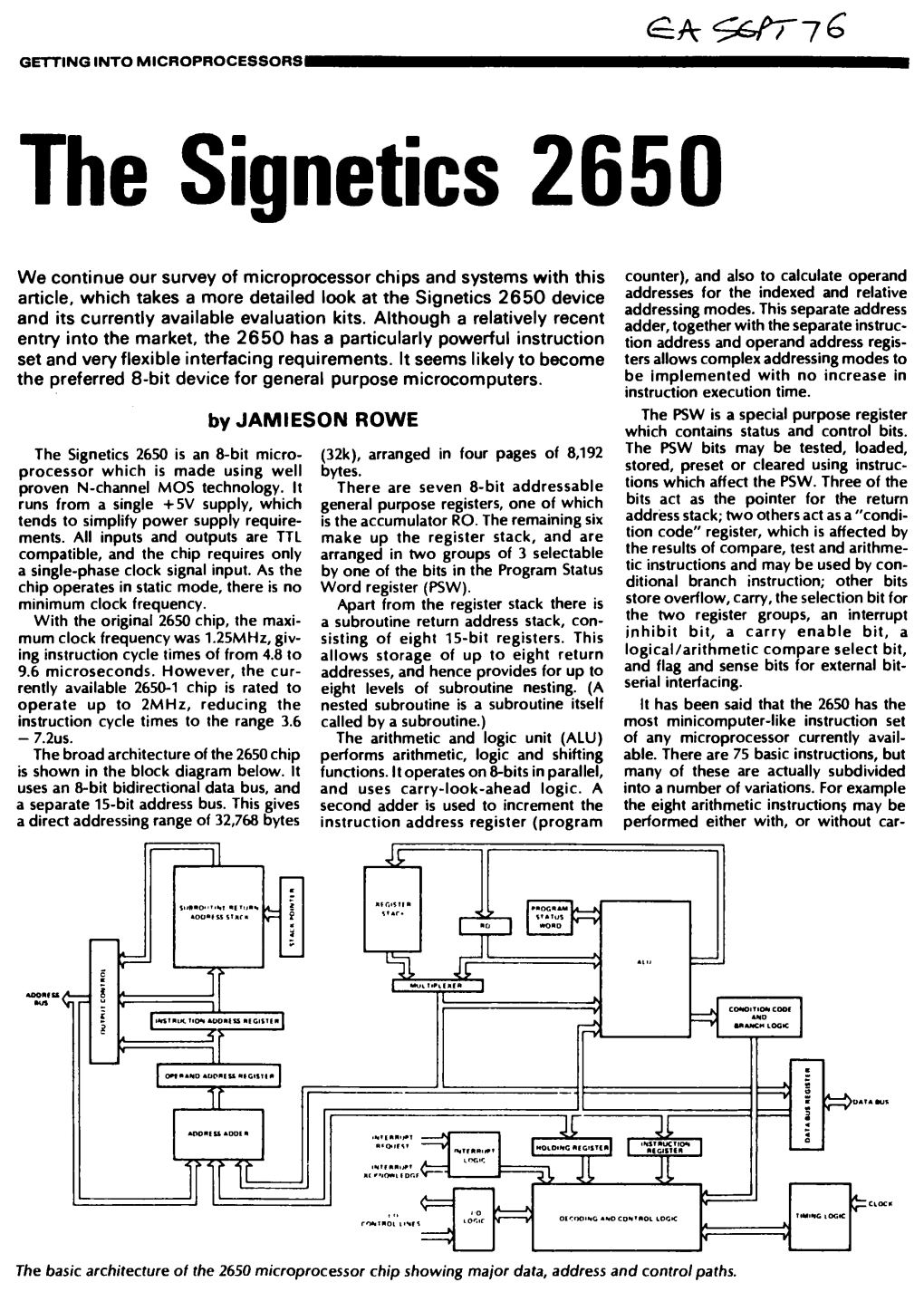 The Signetics 2650