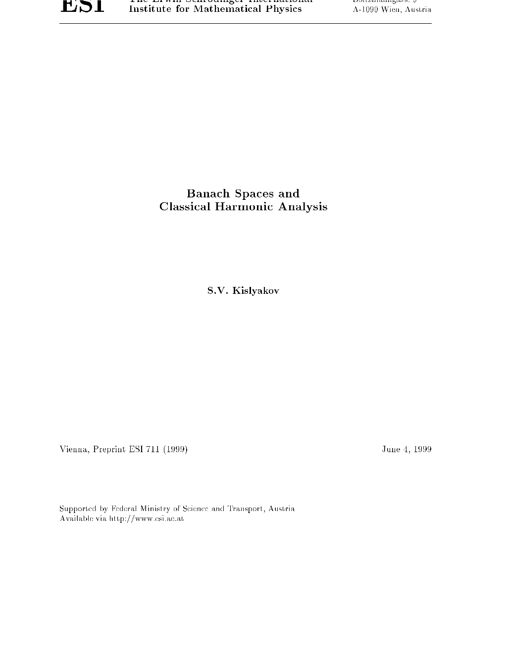 Banach Spaces and Classical Harmonic Analysis