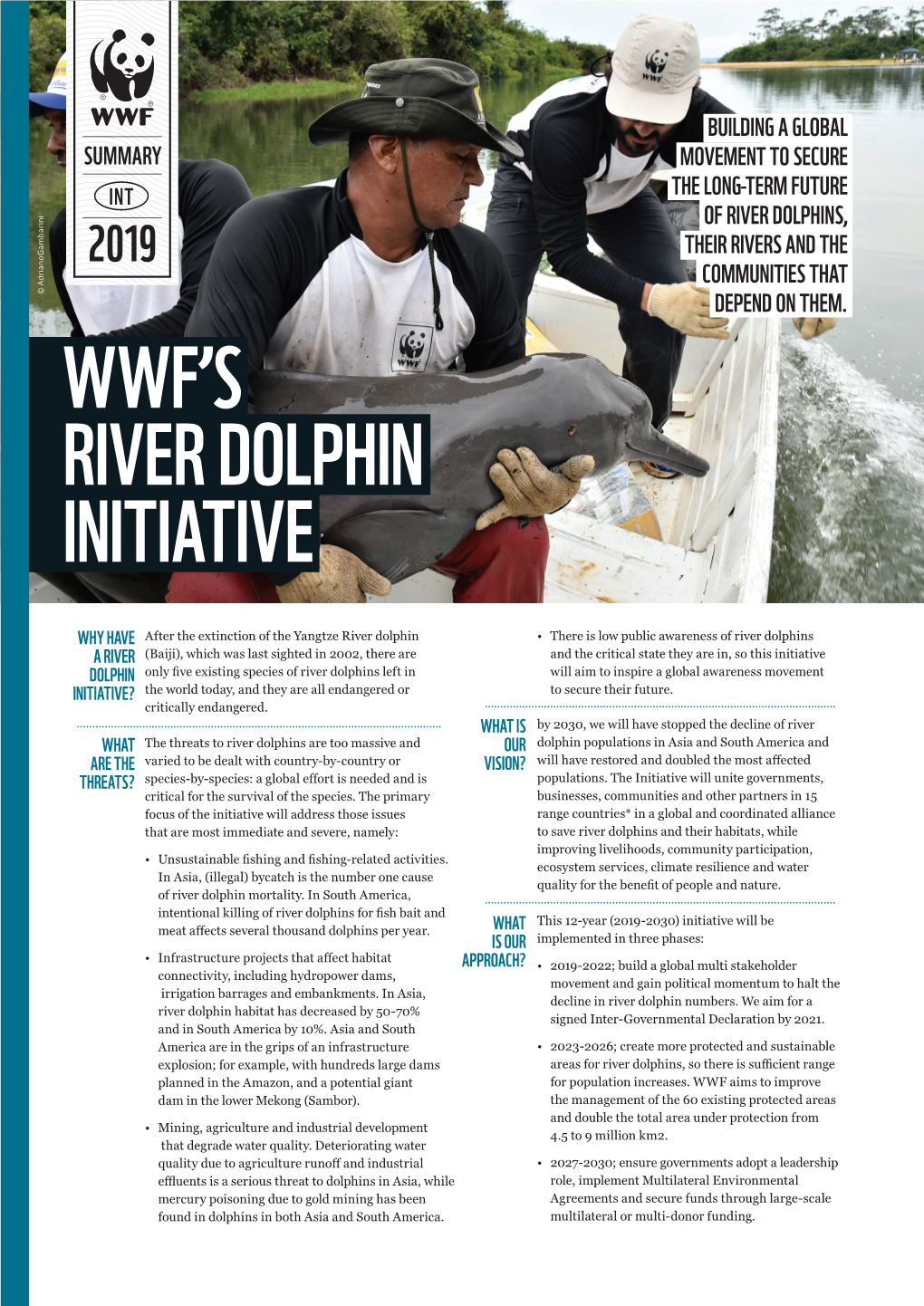 Wwf's River Dolphin Initiative