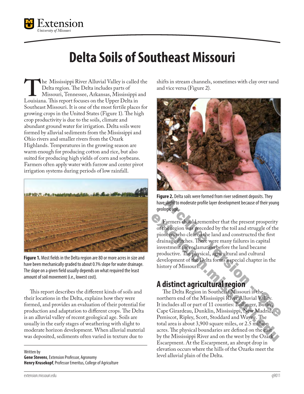 Delta Soils of Southeast Missouri