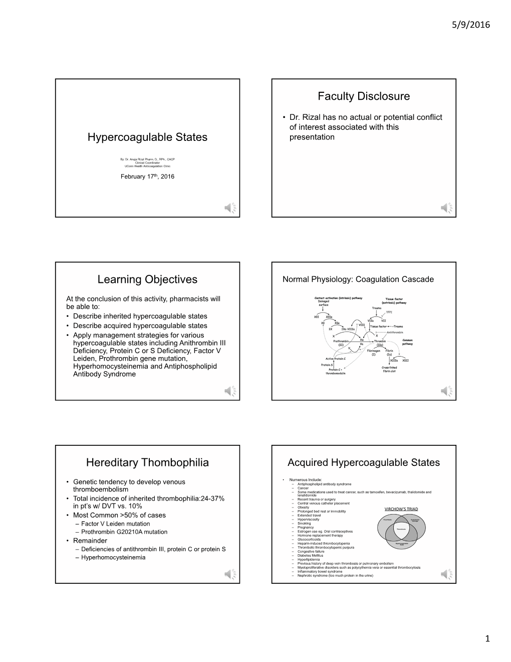 Handouts Hypercoagulable States.Pdf