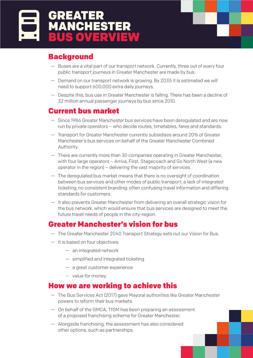 Greater Manchester Bus Overview