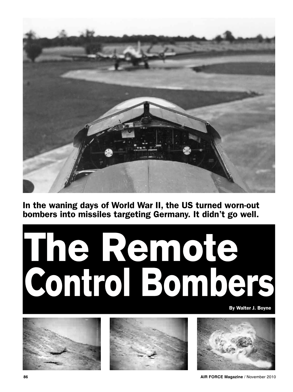 The Remote Control Bombers by Walter J