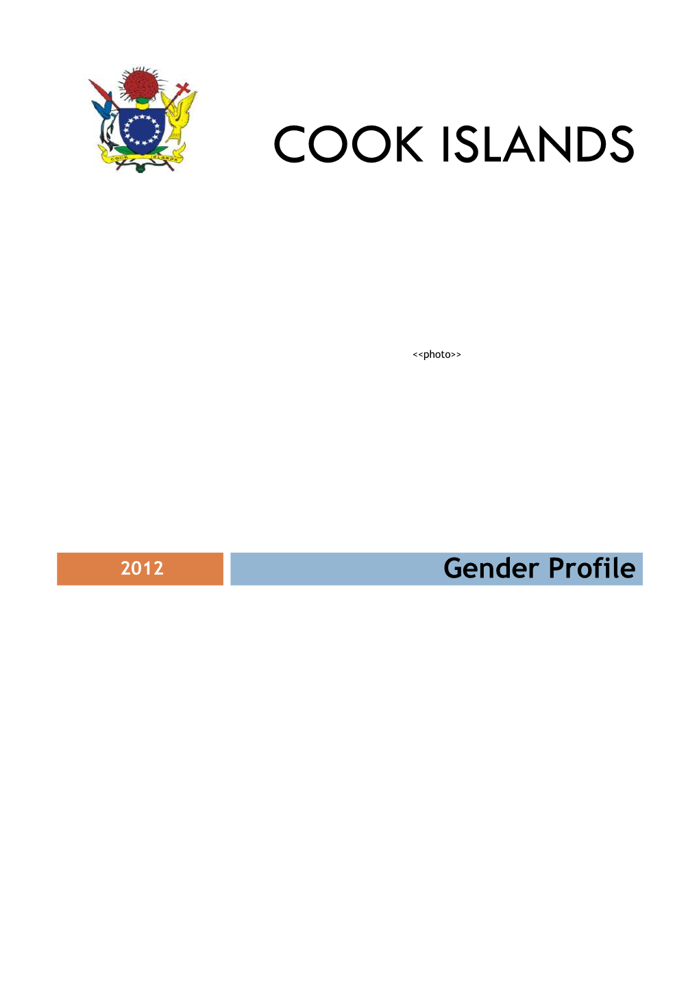 Cook Islands Gender Profile (2012)