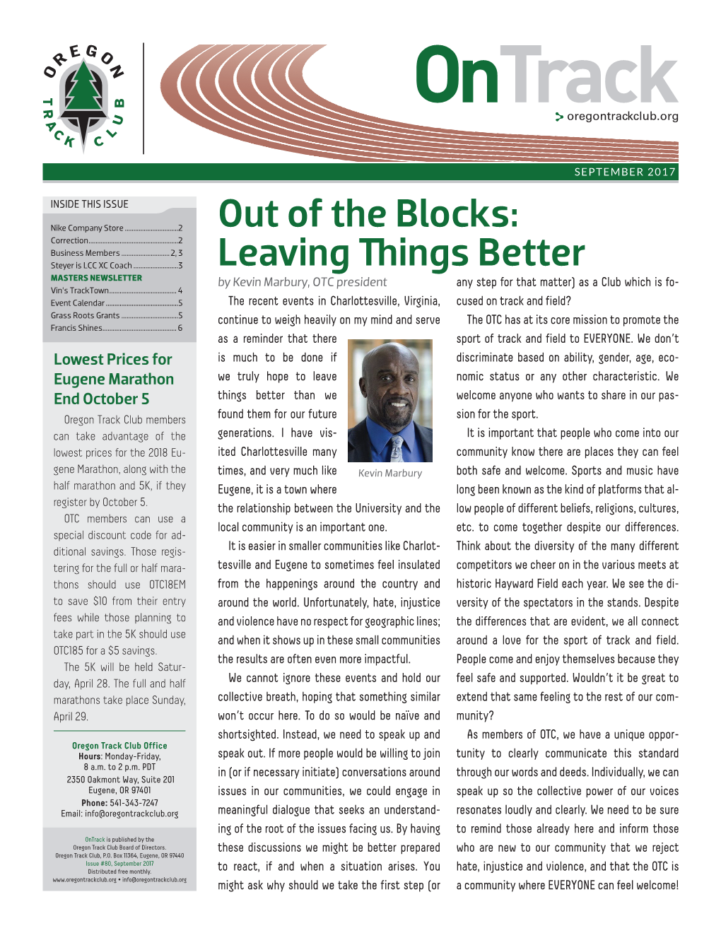 Out of the Blocks: Leaving Things Better