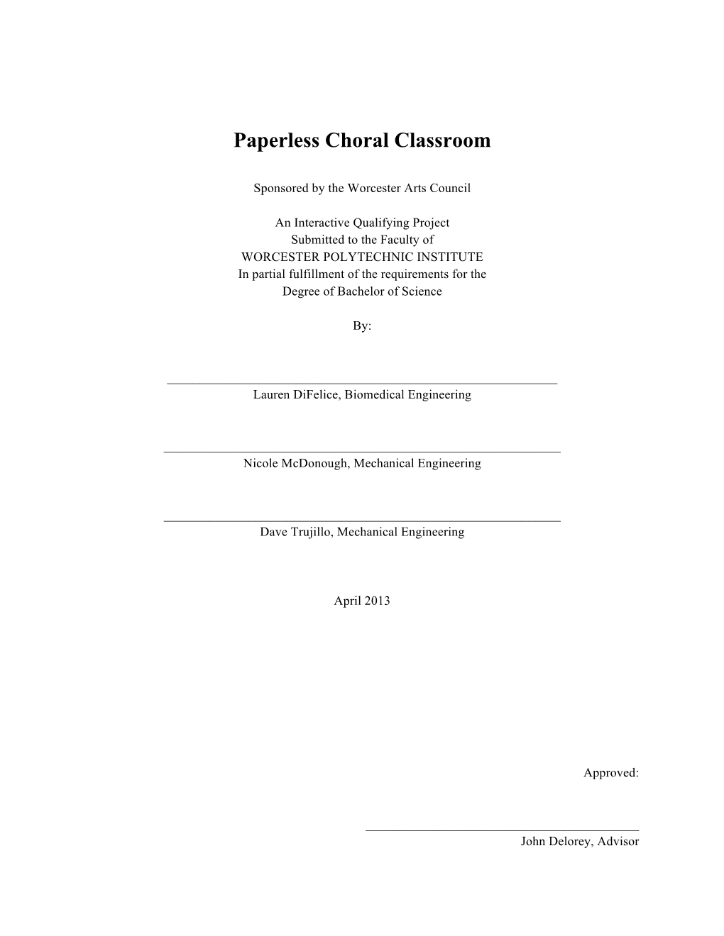 Paperless Choral Classroom