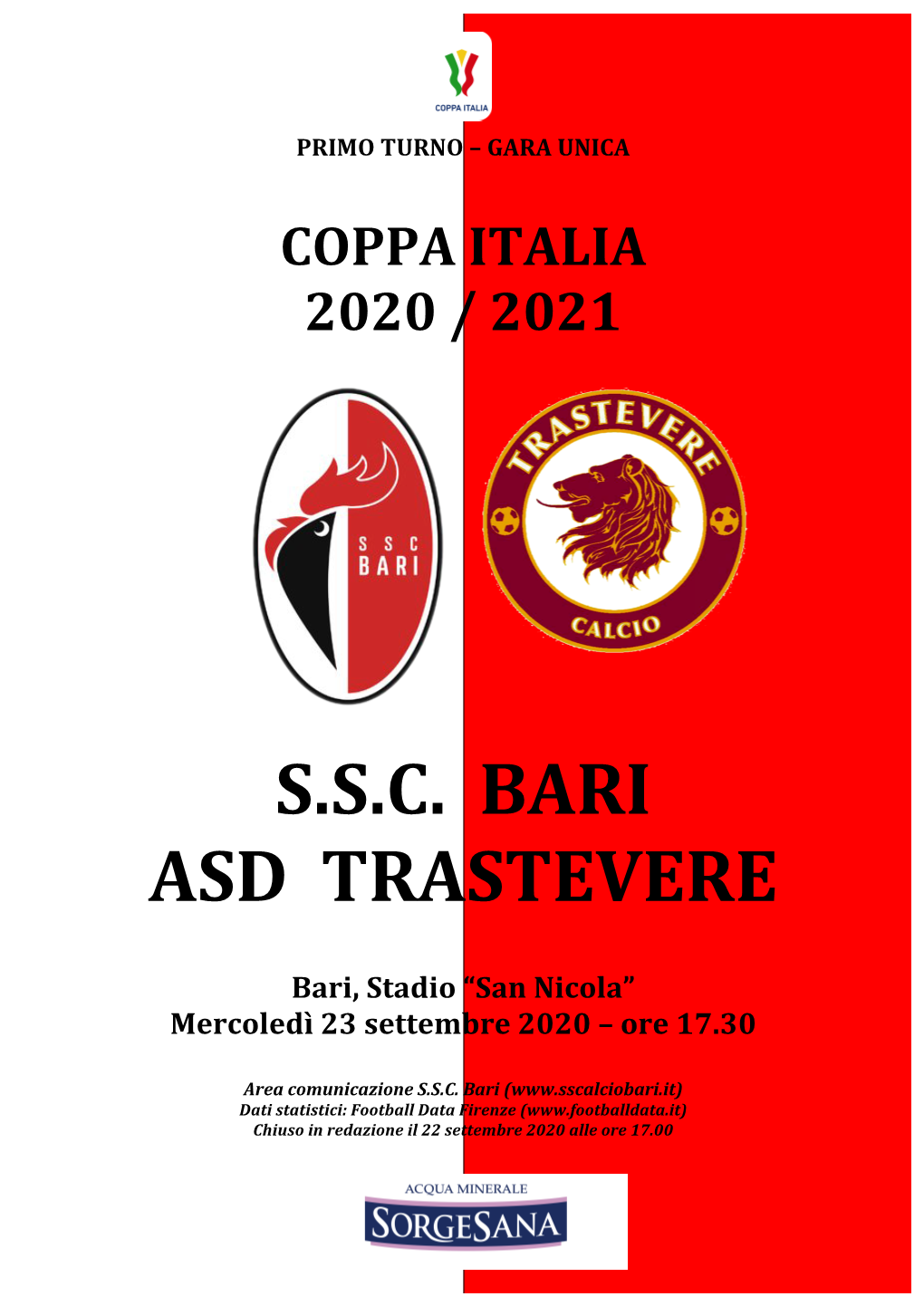 Ssc Bari Asd Trastevere