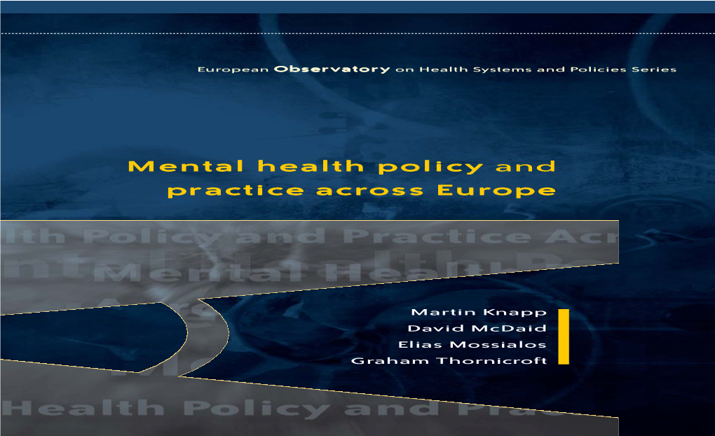 Mental Health Policy and Practice Across Europe