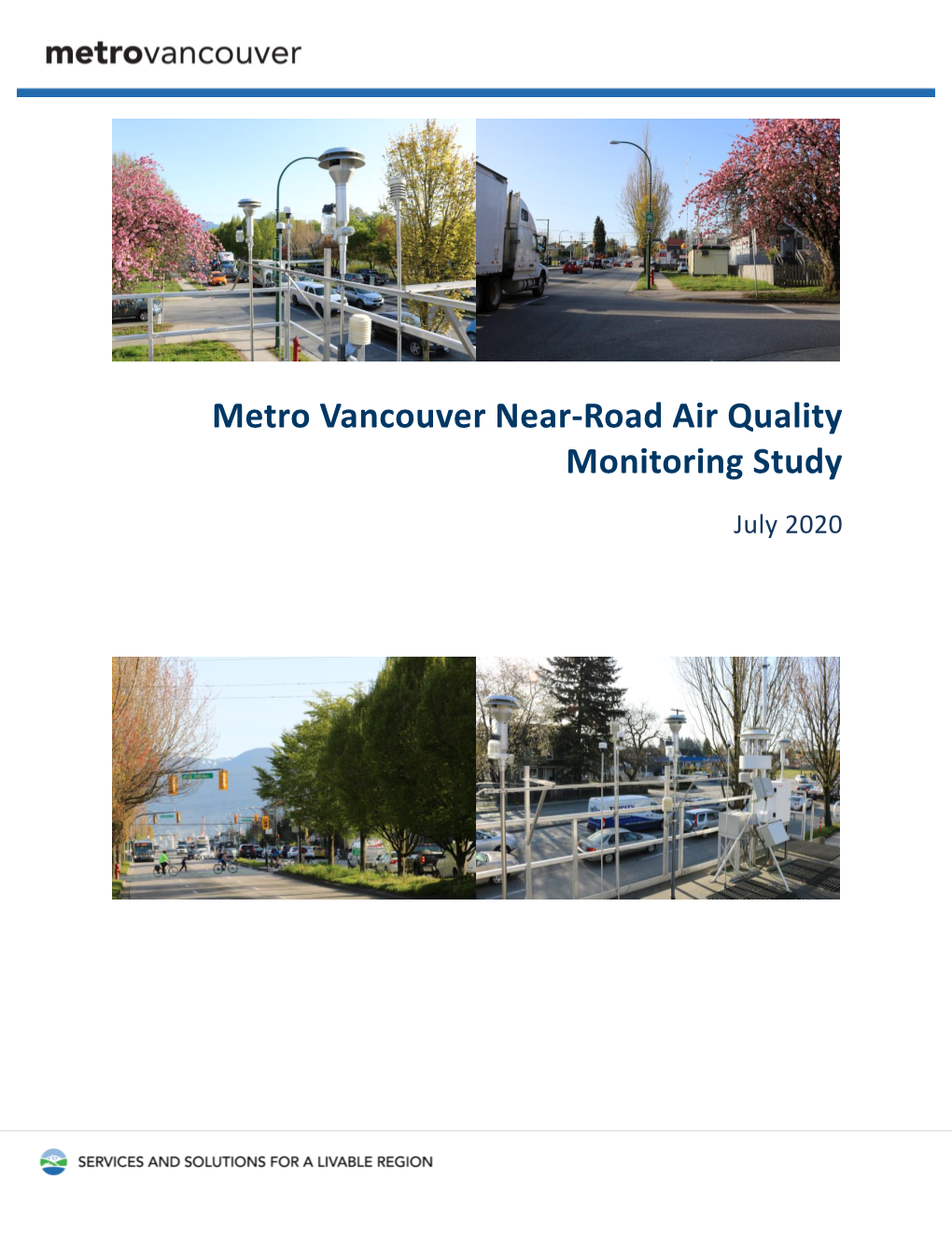 Metro Vancouver Near-Road Air Quality Monitoring Study