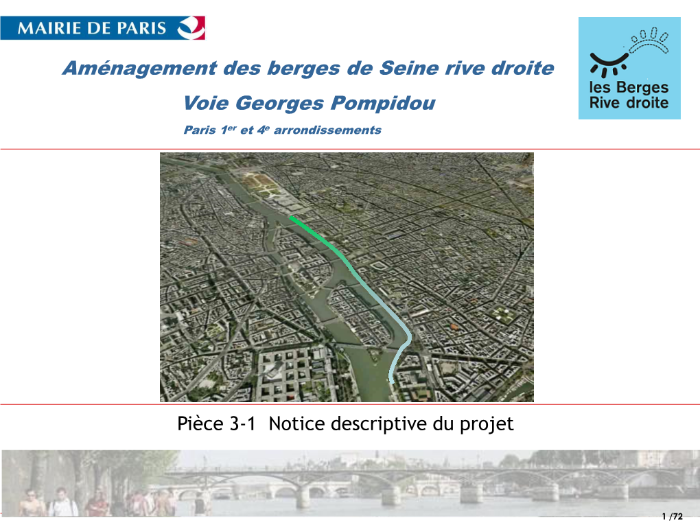 Aménagement Des Berges De Seine Rive Droite Voie Georges Pompidou Paris 1Er Et 4E Arrondissements