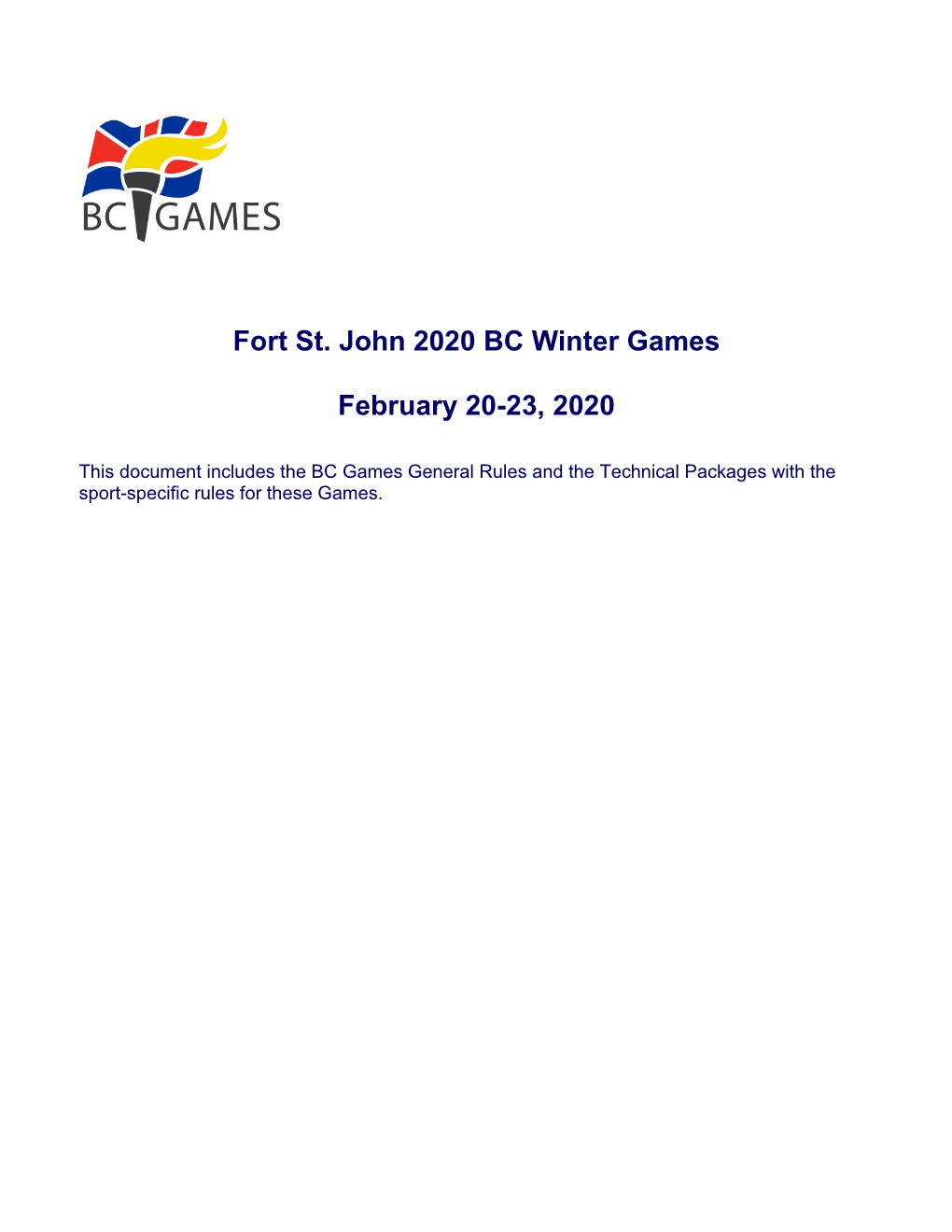 Fort St. John 2020 BC Winter Games February 20