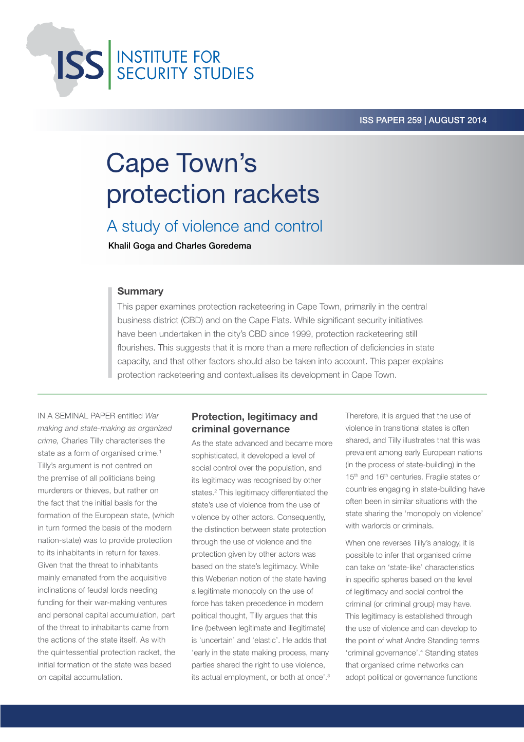 Cape Town's Protection Rackets