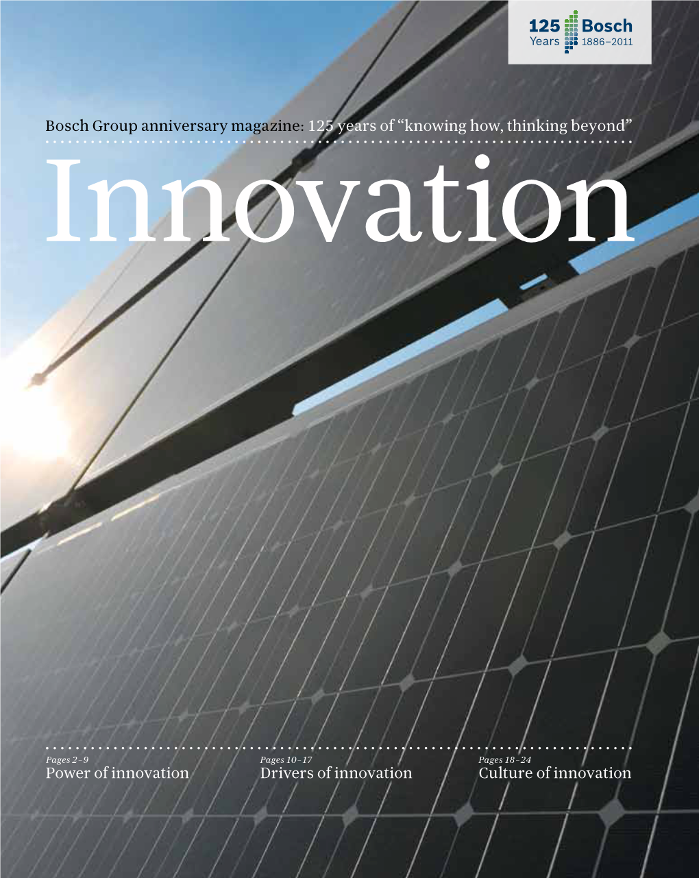 Bosch Group Anniversary Magazine: 125 Years of “Knowing How, Thinking Beyond” Innovation