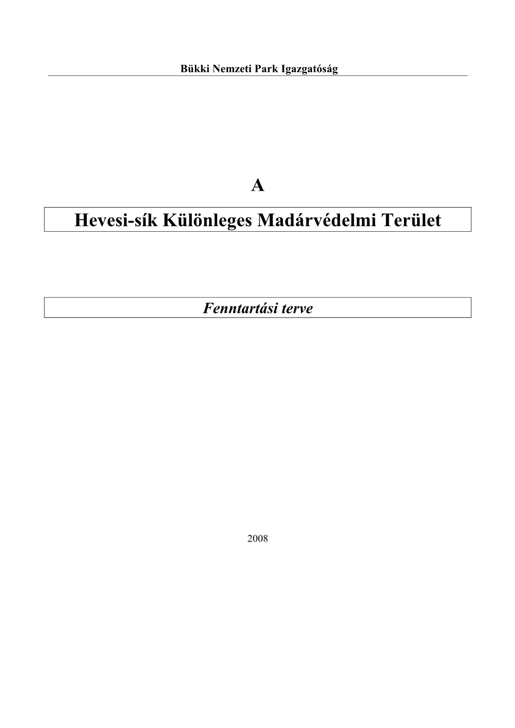 Hevesi-Sík Különleges Madárvédelmi Terület