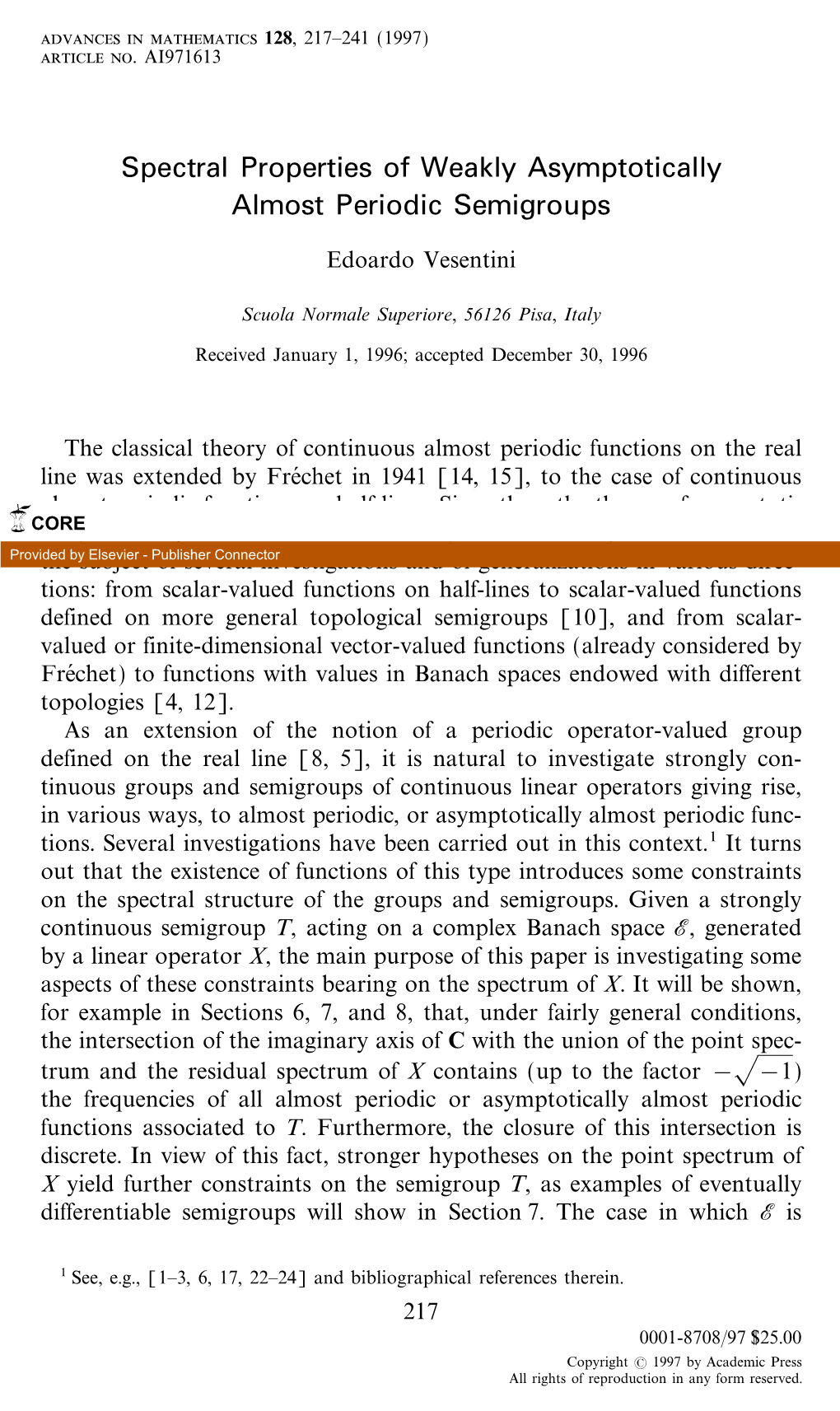 Spectral Properties of Weakly Asymptotically Almost Periodic Semigroups