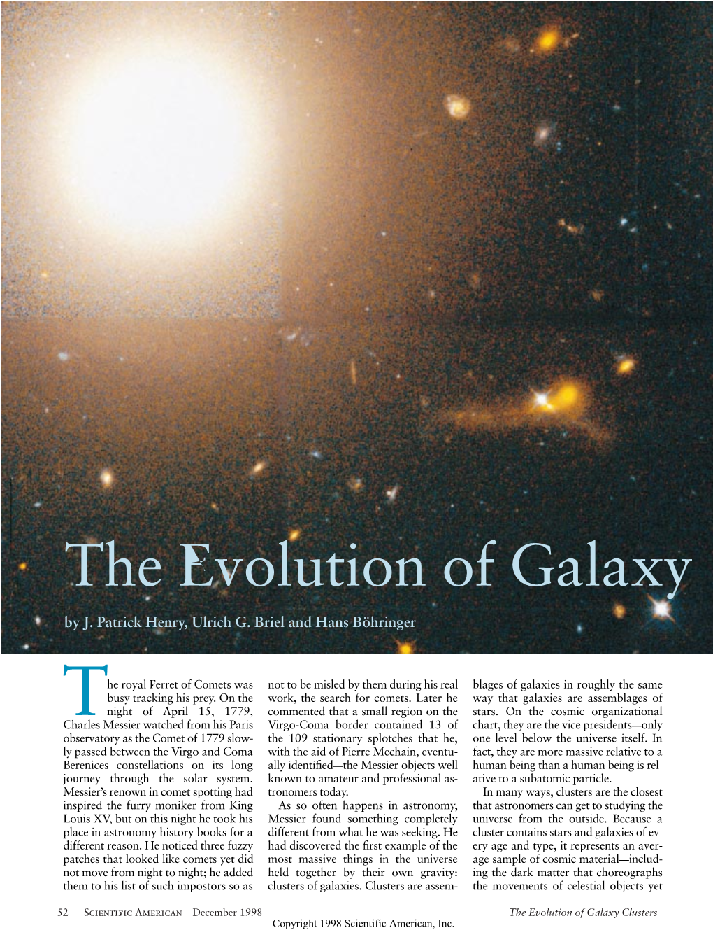 The Evolution of Galaxy