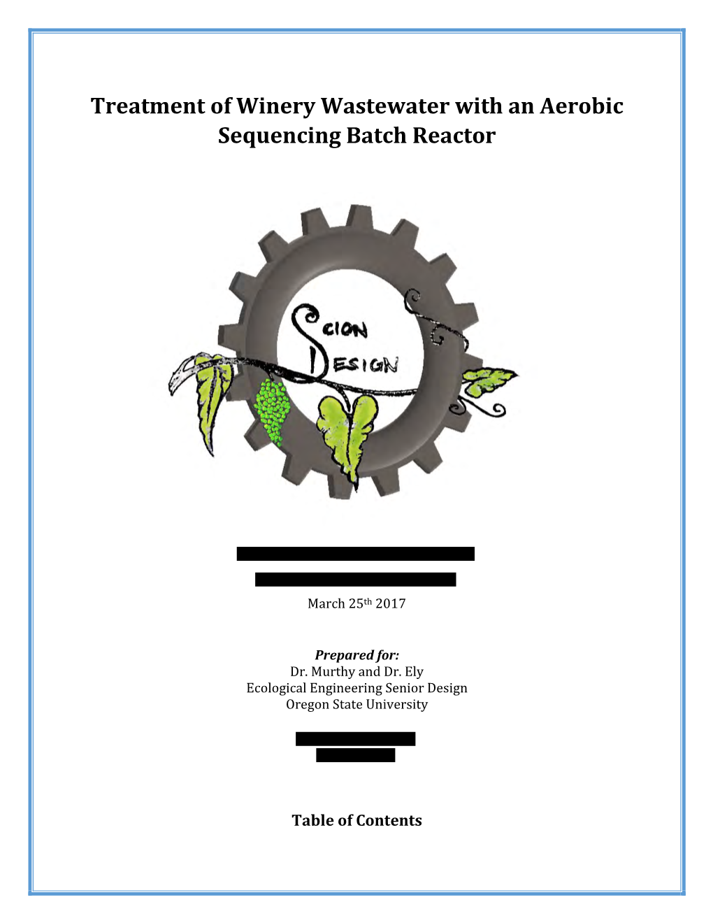 Treatment of Winery Wastewater with an Aerobic Sequencing Batch Reactor