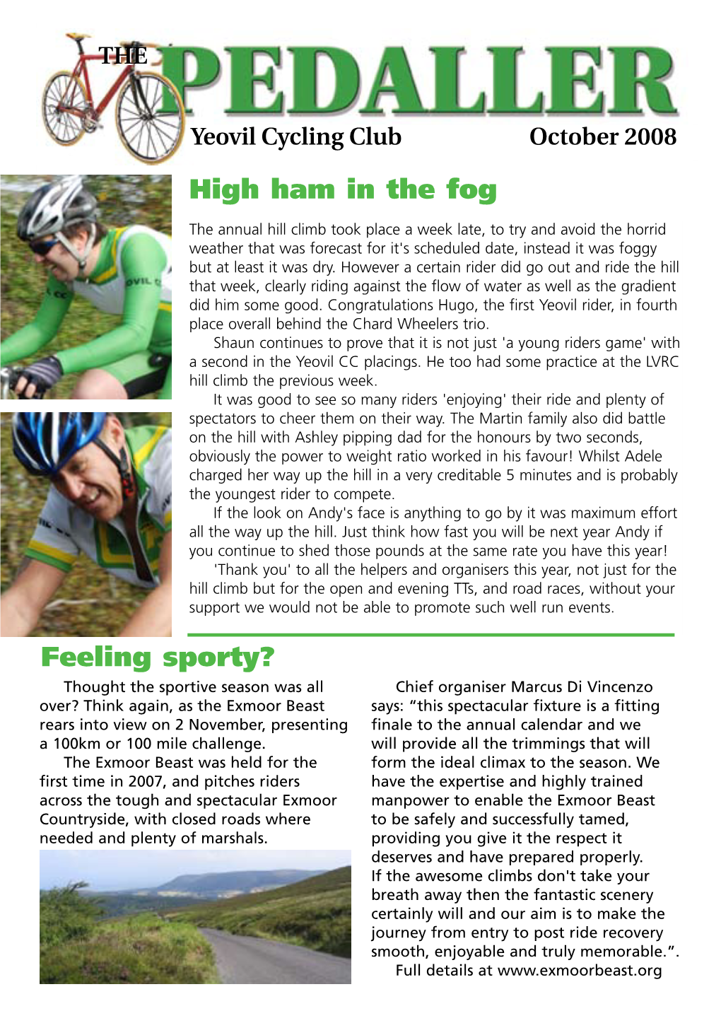 High Ham in the Fog Feeling Sporty?