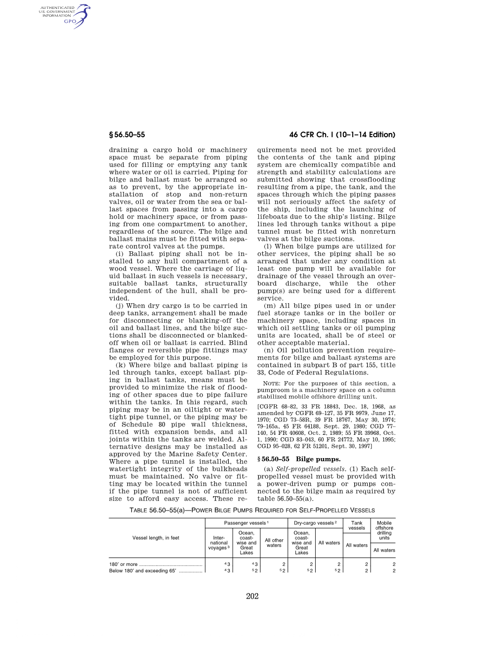 46 CFR Ch. I (10–1–14 Edition) § 56.50–55